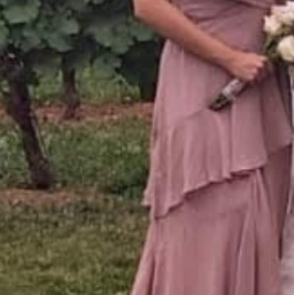 ASOS ruffled maxi dress light purple color - Picture 5 of 5